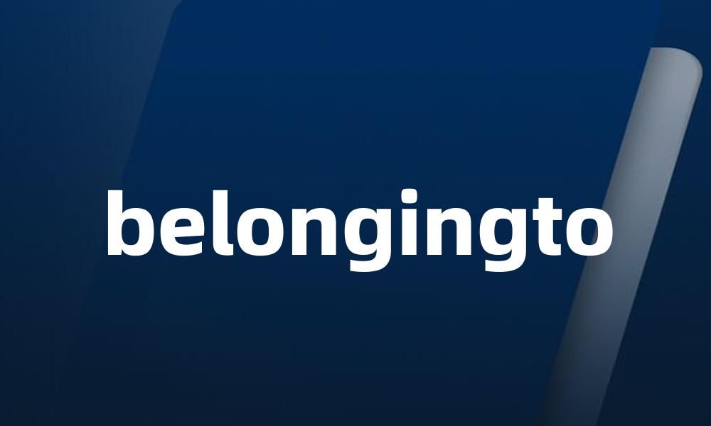 belongingto