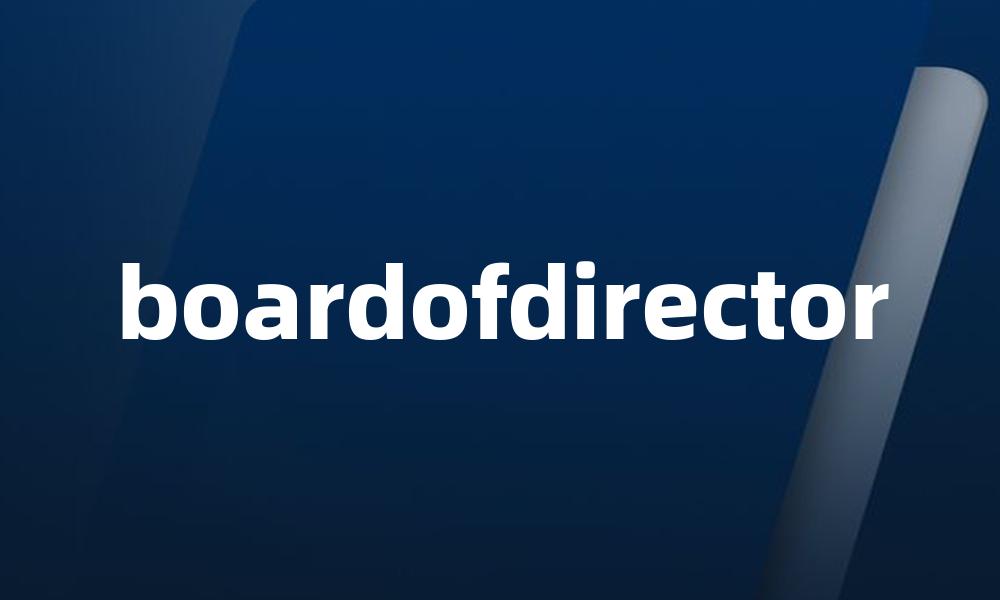boardofdirector