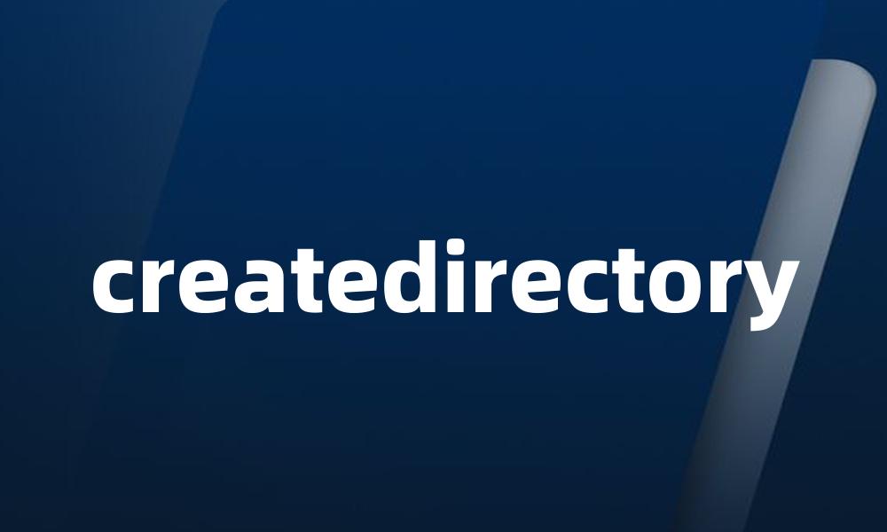 createdirectory