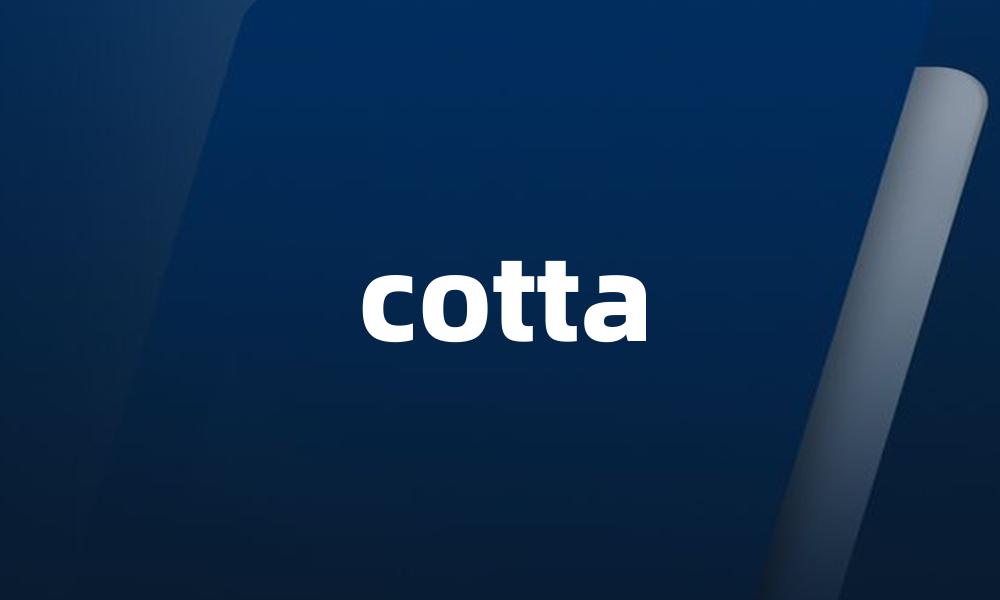 cotta