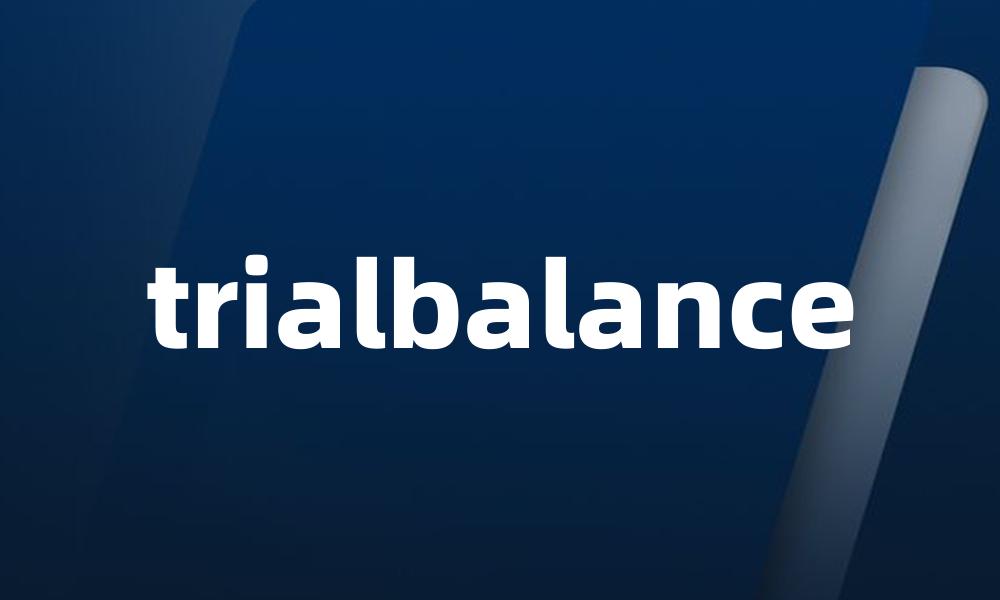trialbalance