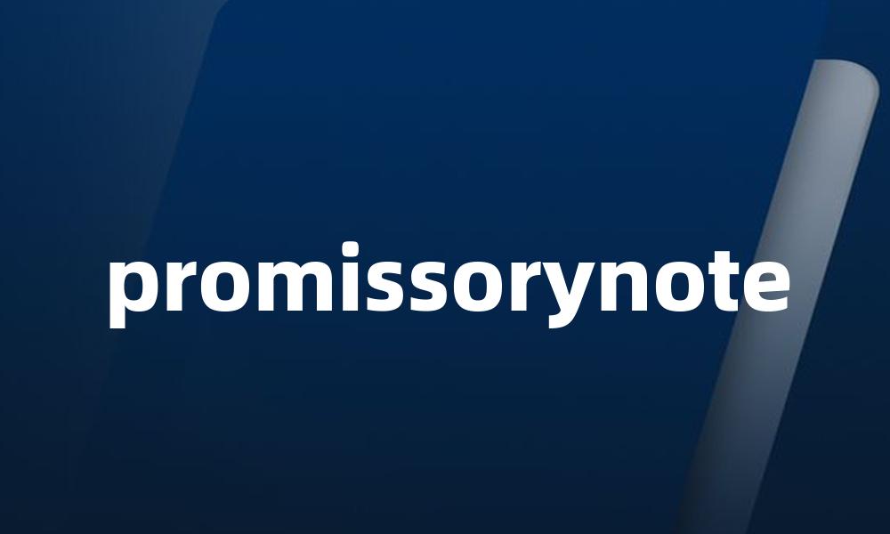 promissorynote