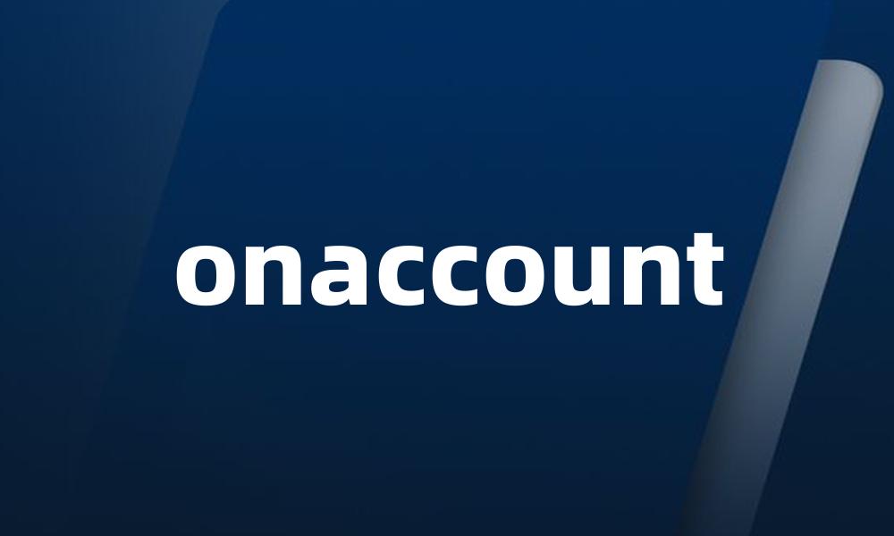 onaccount