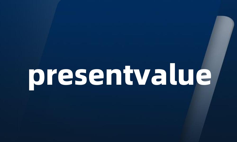 presentvalue