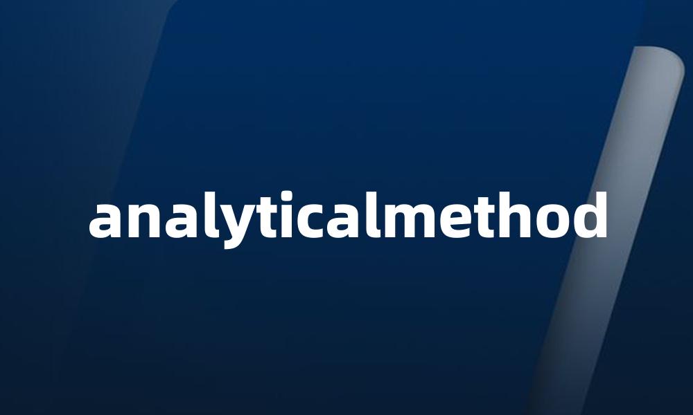analyticalmethod