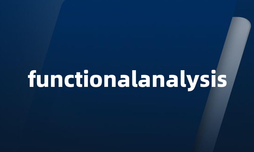 functionalanalysis
