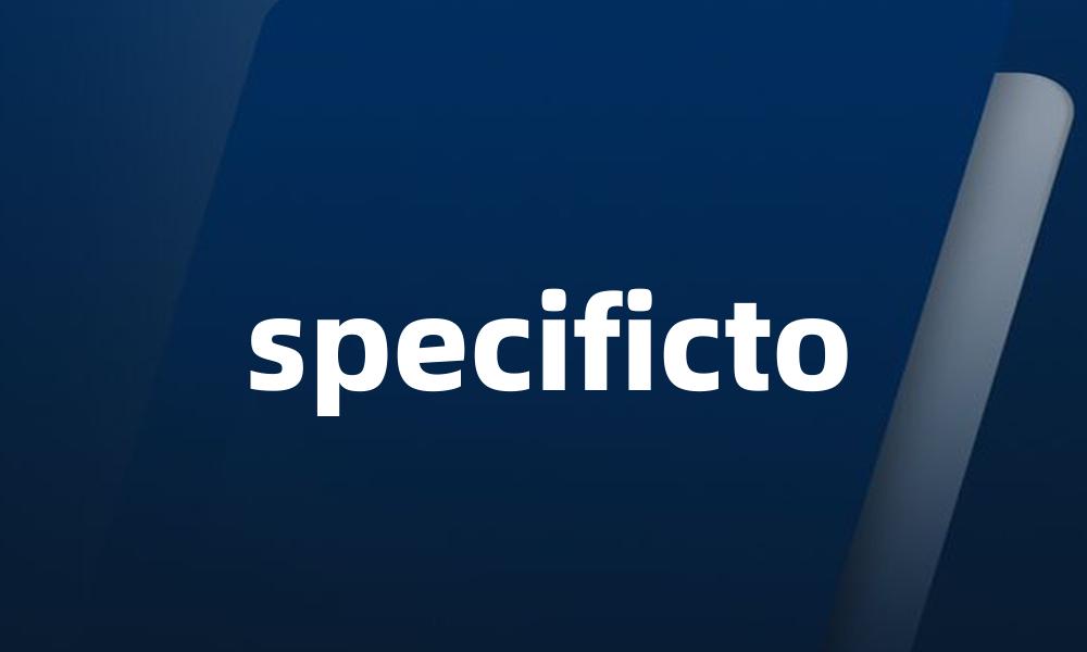 specificto
