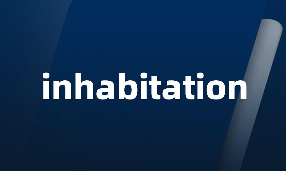 inhabitation