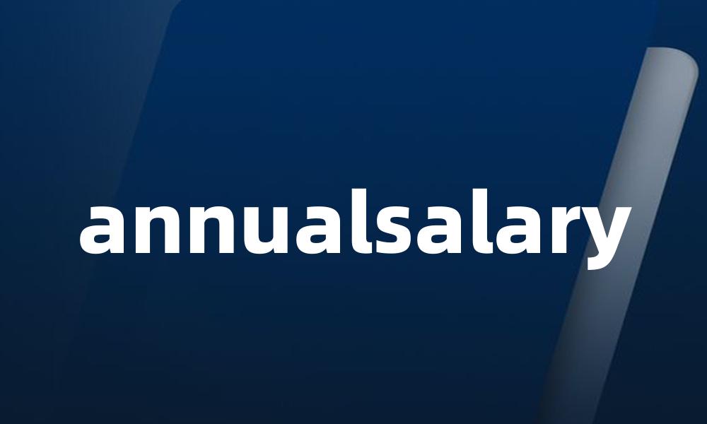 annualsalary
