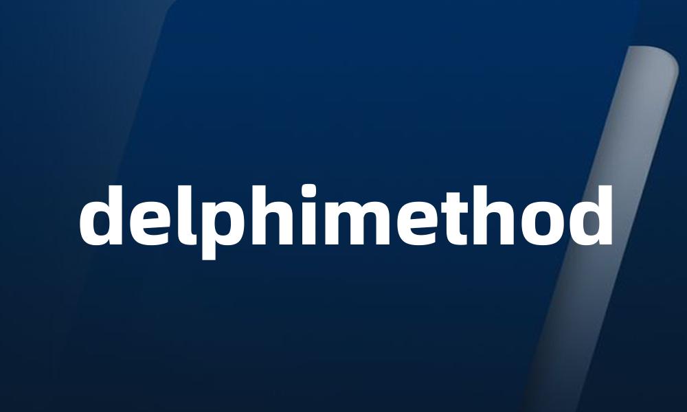 delphimethod