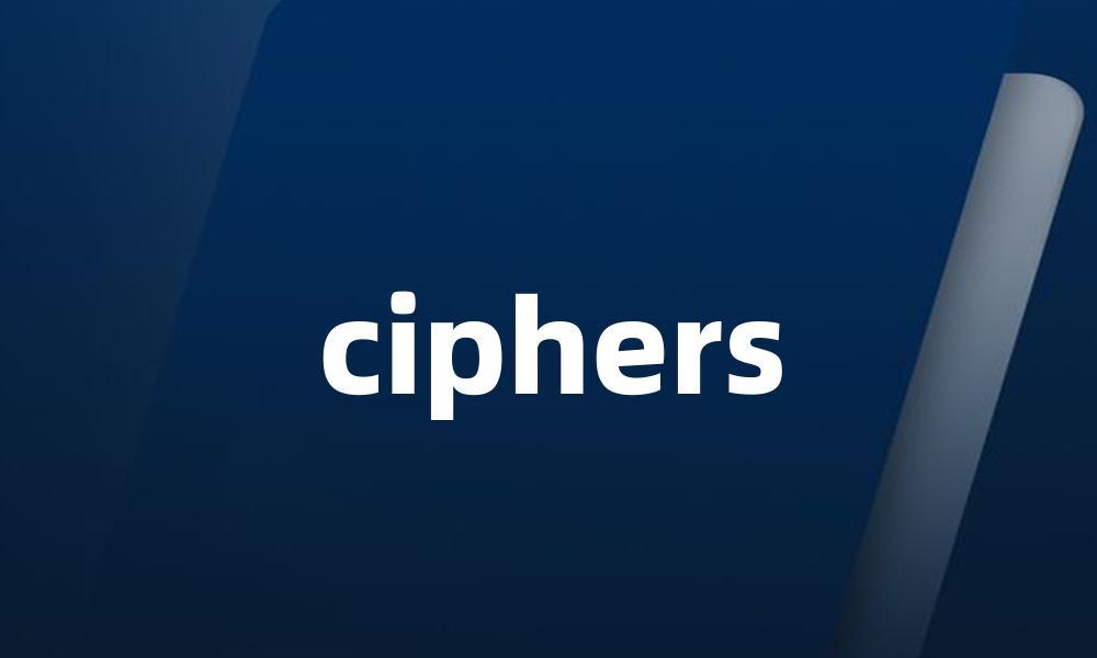 ciphers