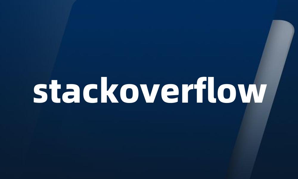 stackoverflow