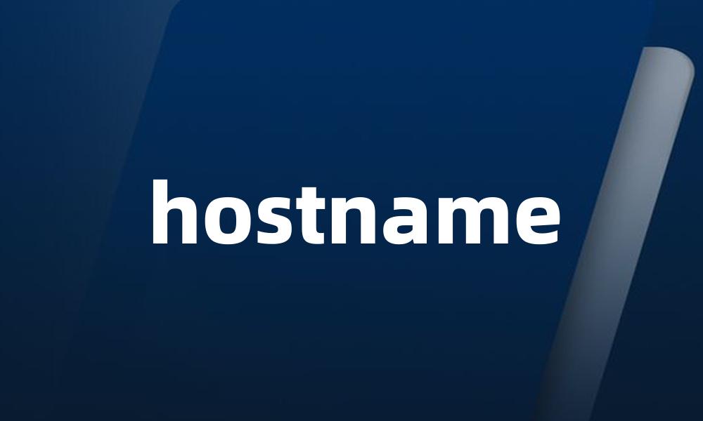 hostname