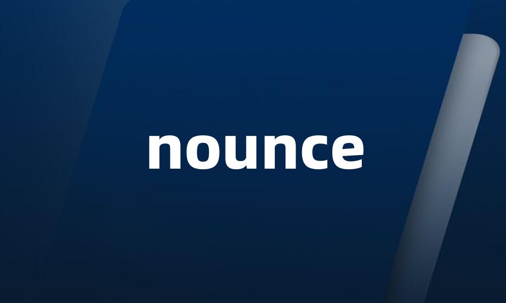nounce