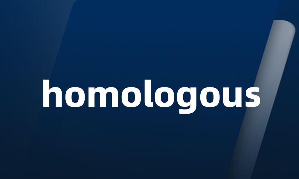 homologous