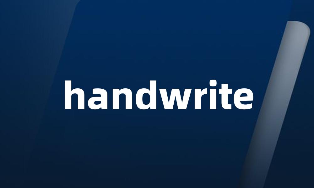 handwrite
