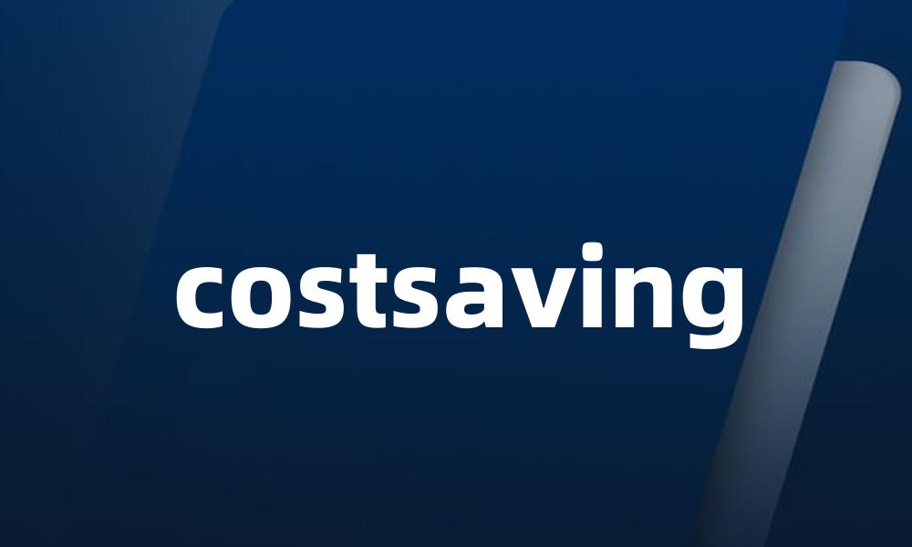 costsaving