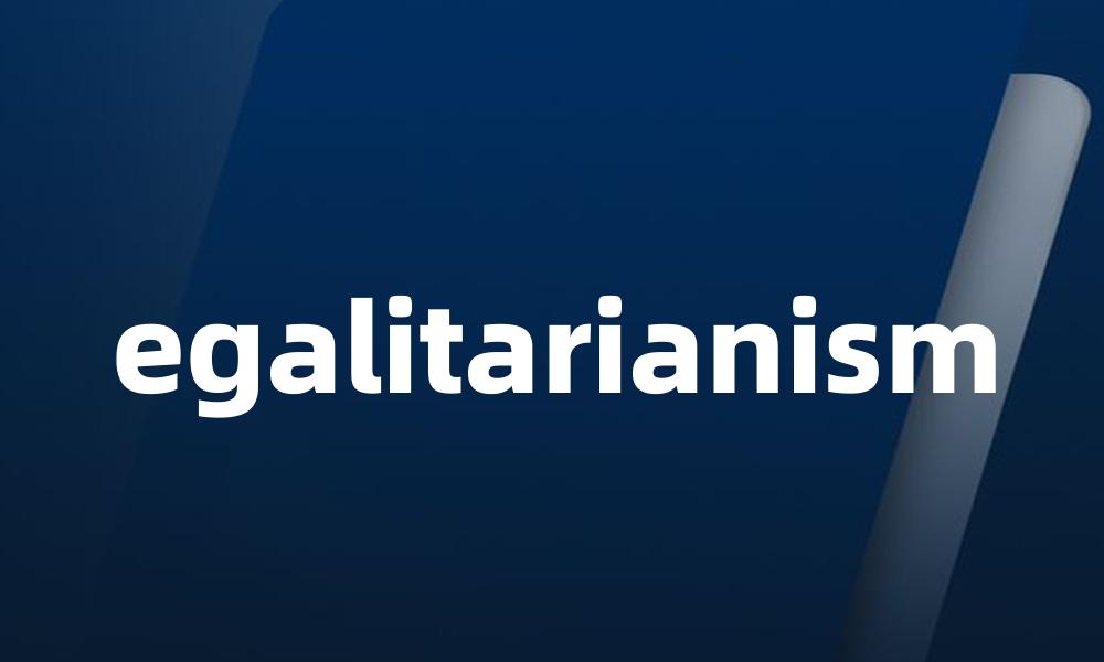 egalitarianism