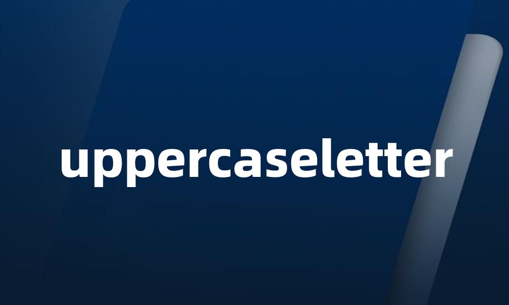 uppercaseletter