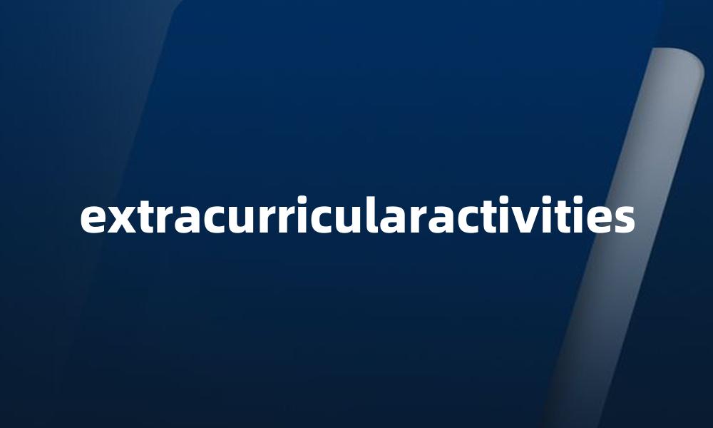 extracurricularactivities