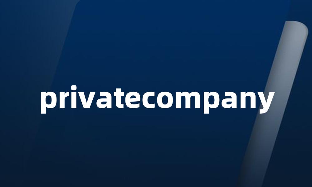 privatecompany