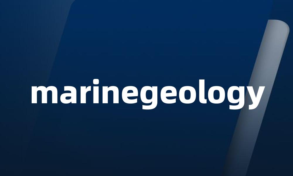 marinegeology
