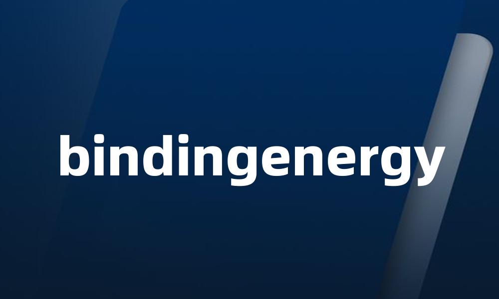 bindingenergy