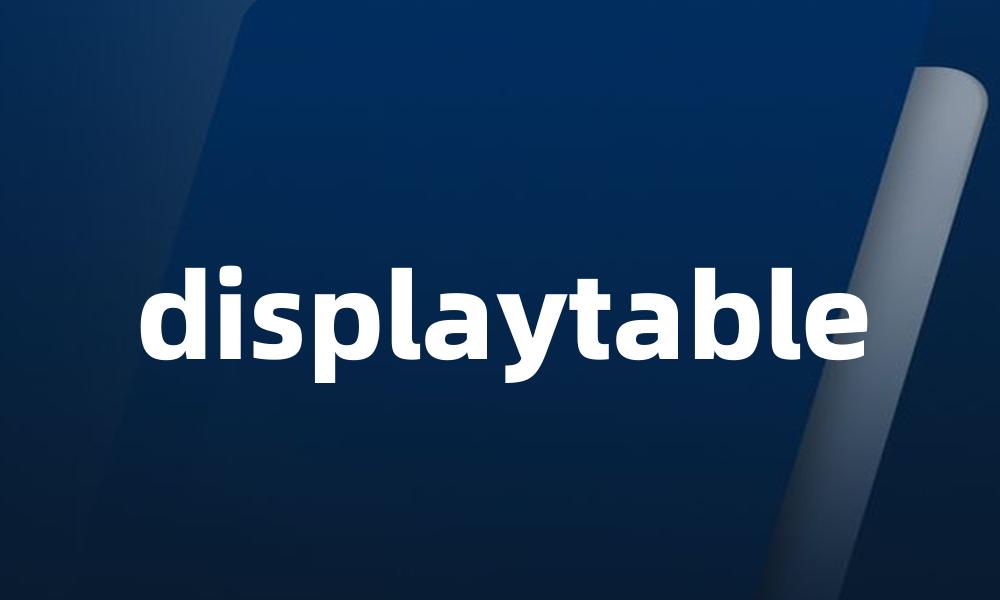 displaytable