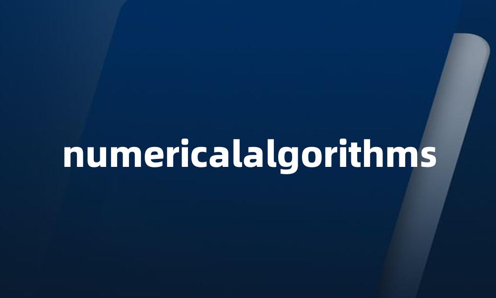 numericalalgorithms