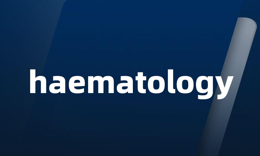 haematology