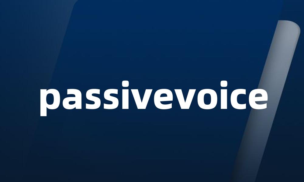 passivevoice