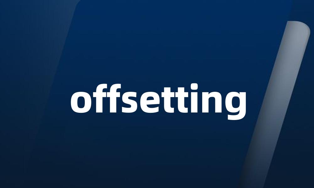 offsetting