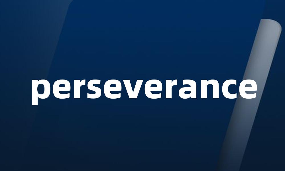 perseverance