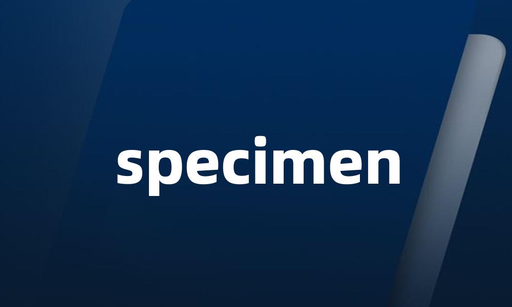 specimen