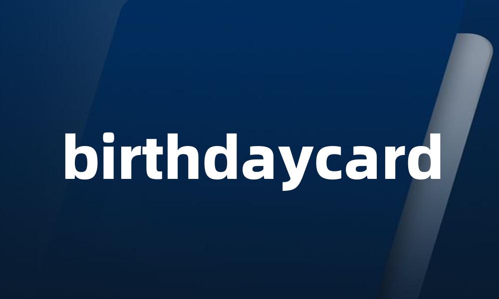 birthdaycard