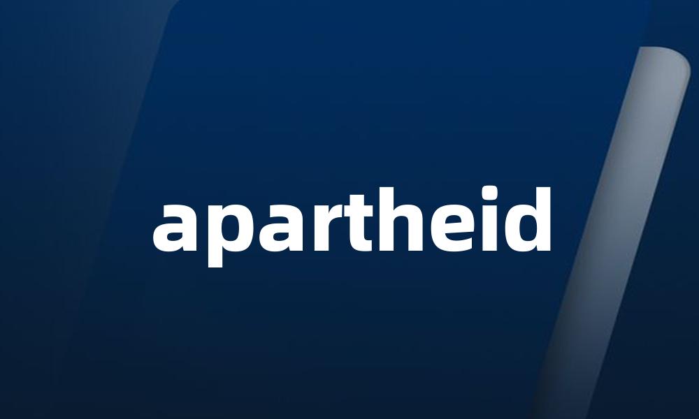 apartheid