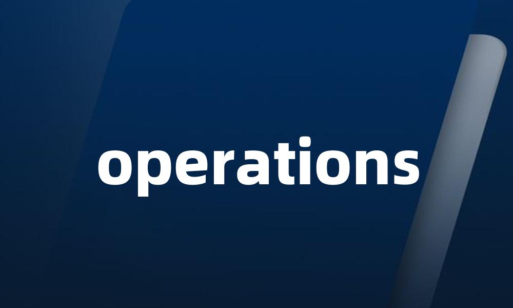 operations
