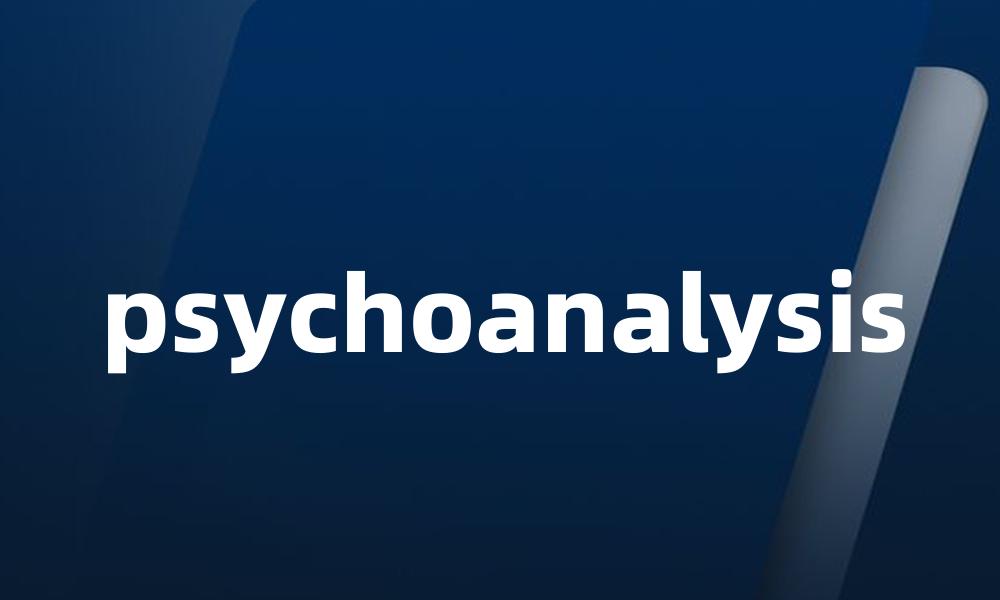 psychoanalysis