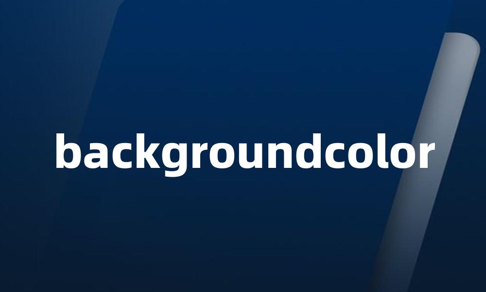 backgroundcolor