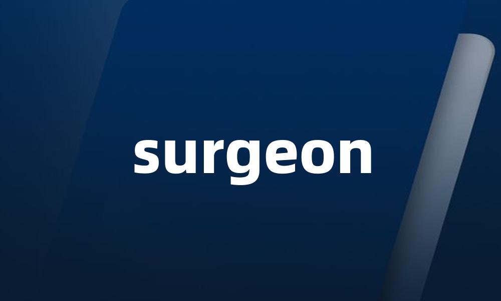 surgeon