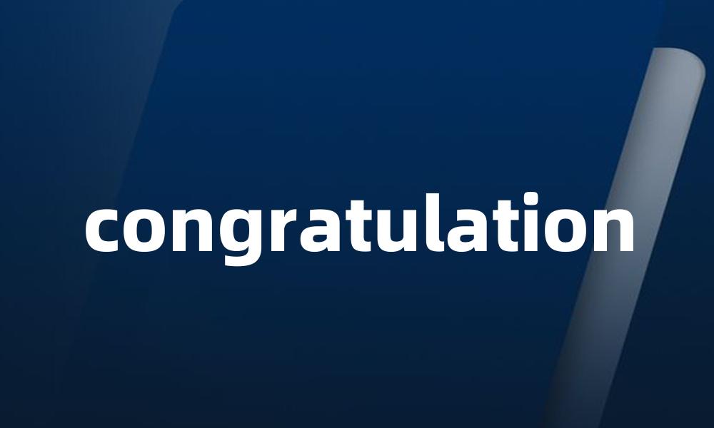 congratulation