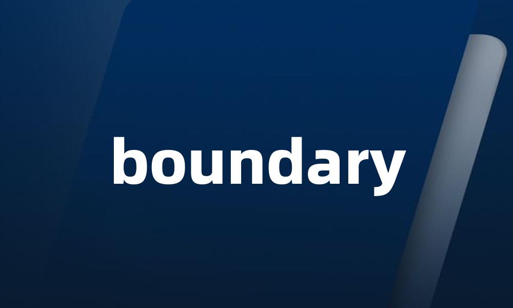 boundary