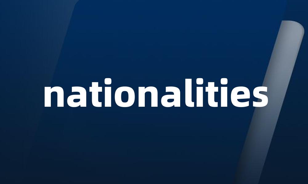 nationalities