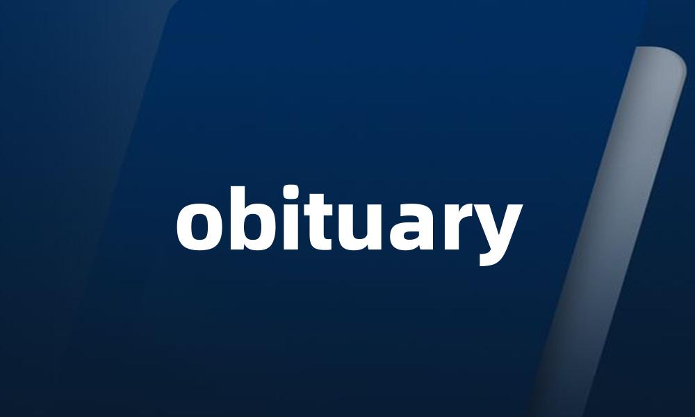 obituary