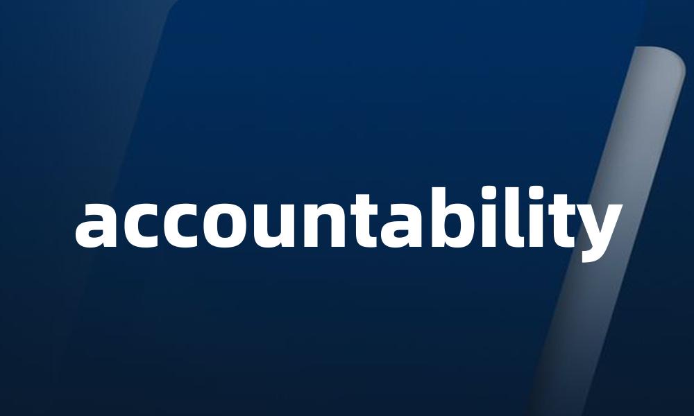 accountability