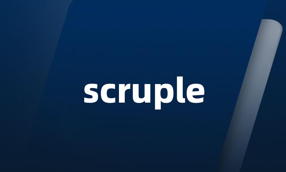 scruple