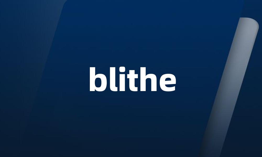 blithe