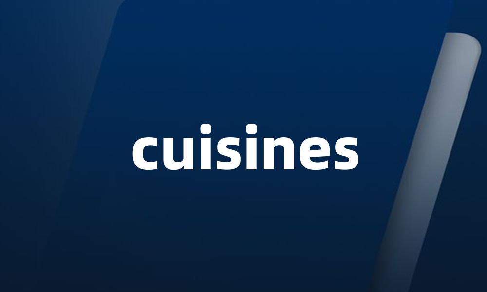 cuisines