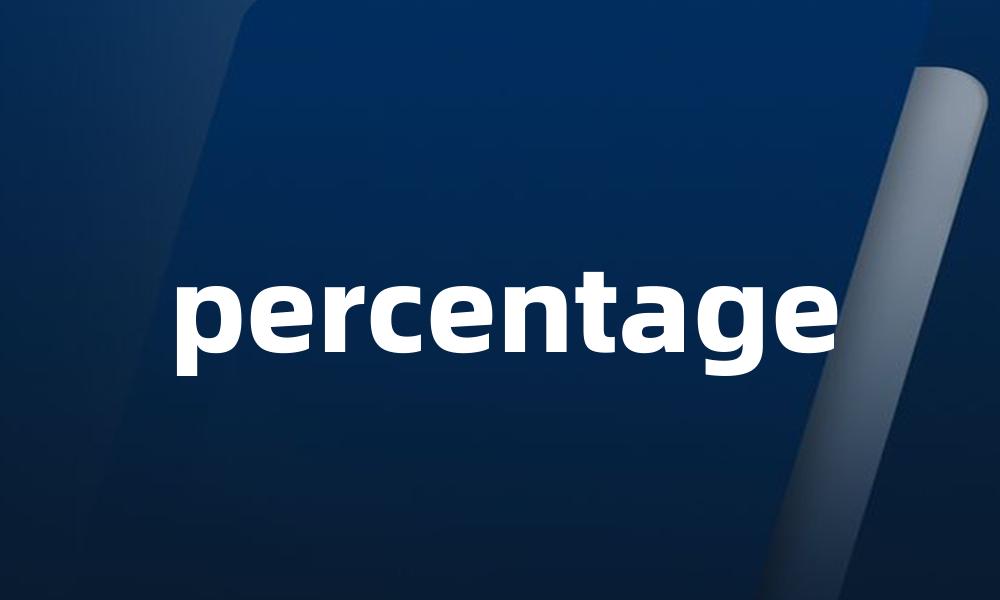 percentage