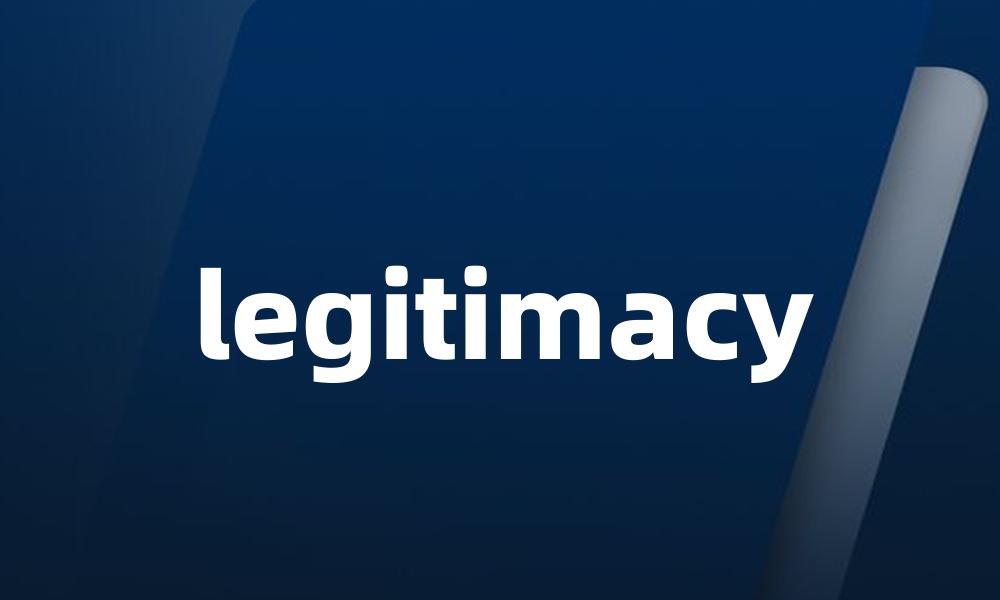 legitimacy